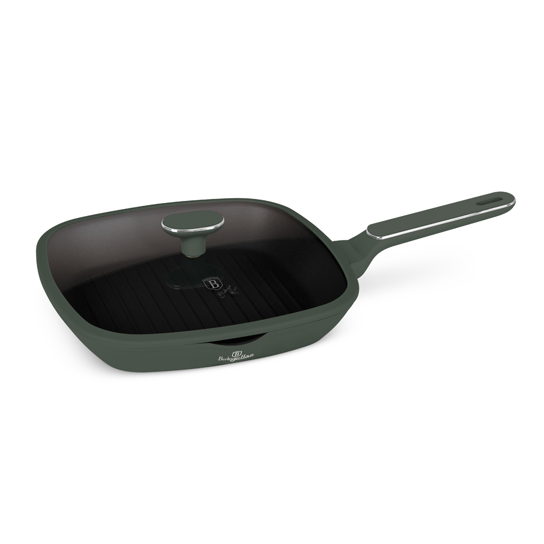 Grill serpenyő fedővel (28 cm)